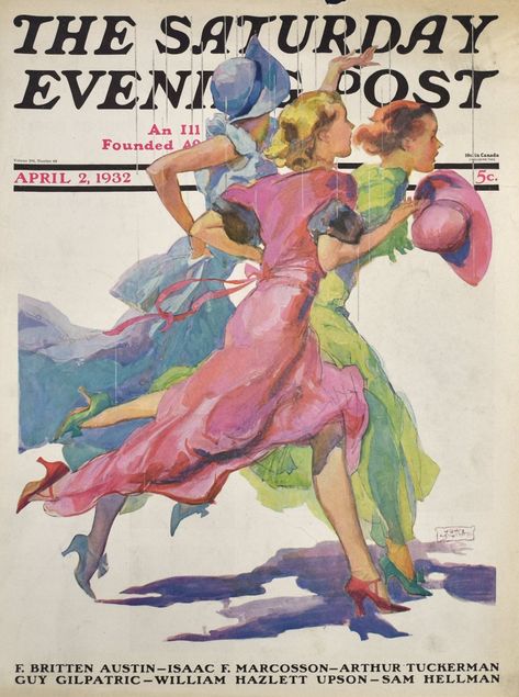 April Vintage Magazine Covers: 1920s -1950s - The Vintage Inn Norman Rockwell Prints, Saturday Evening Post Covers, Norman Rockwell Art, Rockwell Paintings, Norman Rockwell Paintings, The Saturday Evening Post, Saturday Evening Post, Evening Post, Three Women