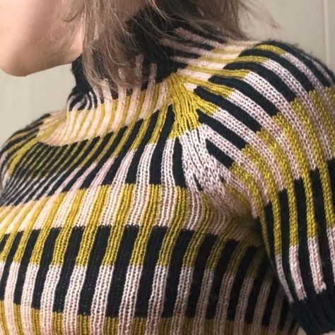 jourdy on Instagram: "some up-close-n-personal shots of this rumble raglan now bc we love her 💓 once again, pattern by @whatlydiamade and yarn is knit picks stroll (midnight heather), malabrigo sock (Frank ochre), and emma’s practically perfect sock (Himalayan salt) these colors make my heart sing ✨ and this project was so so fun #knitting #rumbleraglan #strikke #tricot #knit #knittersofinstagram #memadewardrobe #handmade" Rows Knitwear, Malabrigo Sock, Practically Perfect, Knit Picks, Himalayan Salt, Fiber Arts, Machine Knitting, Striped Sweater, Stripe Sweater