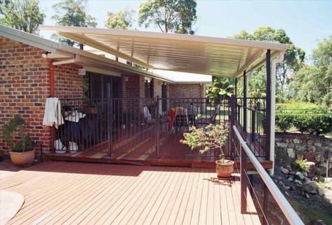 Awesome Backyard Ideas, Covered Deck Ideas, Pergola Shade Diy, Stone Patio Ideas, Deck Roof, Curved Pergola, Steel Pergola, Cheap Pergola, Porch Remodel