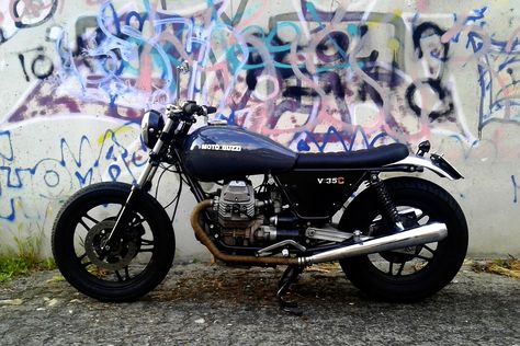 Moto Guzzi V50, Moto Guzzi Cafe Racer, Center Line, Brat Style, Street Tracker, Moto Guzzi, Screw It, Custom Bikes, Cafe Racer