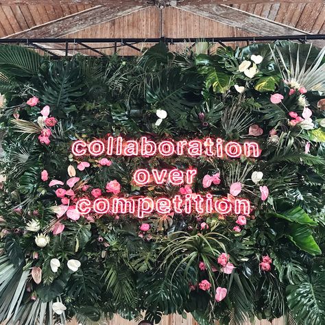 Collaboration Competition Collaboration Aesthetic, Create And Cultivate, Carly The Prepster, Create Cultivate, Light Quotes, Healthy Mindset, Neon Lights, Happy Thoughts, A Sign