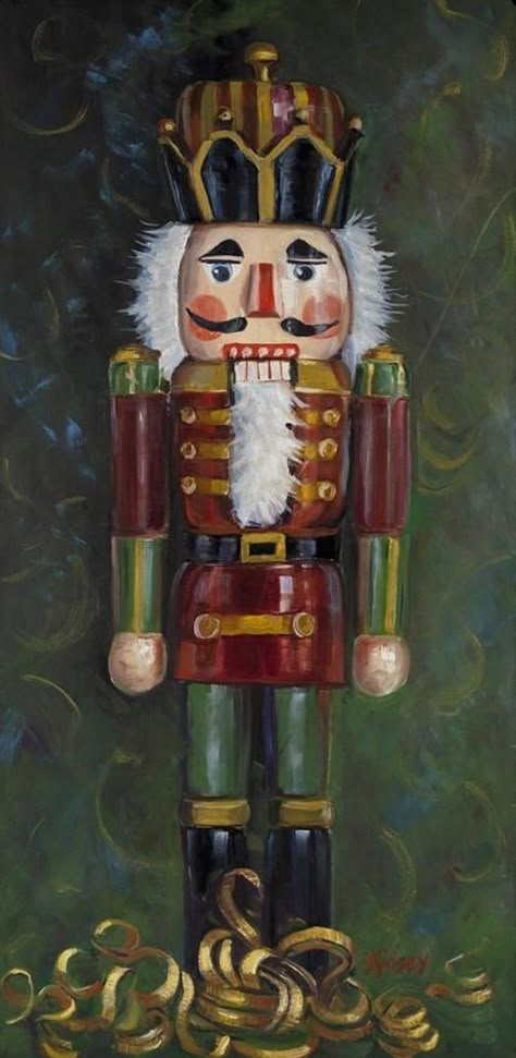 Nut Crackers, Nutcracker Christmas Decorations, Christmas Nutcrackers, Christmas Paintings On Canvas, Nut Cracker, Nutcracker Ballet, Christmas Painting, The Nutcracker, Tole Painting