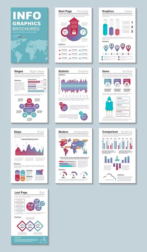 Presentation Infographic Brochure Template AI, EPS, PDF, SVG Infographic Brochure, Infographic Layout, Brochure Design Template, Data Visualization, Brochure Template, Vector Design, Design Template, Graphic Card, Presentation