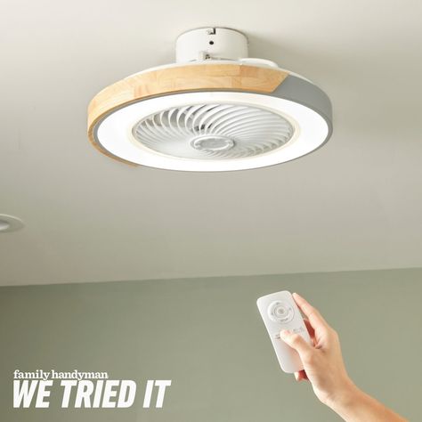 What’s a Bladeless Ceiling Fan and Does It Really Work? Fix Squeaky Floors, Ceiling Fans With Light, Squeaky Floors, Bladeless Ceiling Fan, Stairs Storage, Ceiling Fans With Lights, Fans With Lights, Garden Waterfall, Backyard Diy