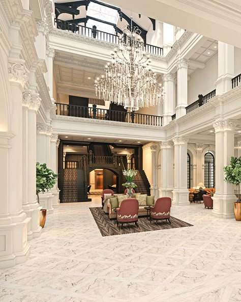 Raffles Hotel Singapore, Woman Like Me, Luxury Hotels Interior, Raffles Hotel, Vastu House, Singapore Interior Design, Singapore Interior, Classic Hotel, Classical Interior