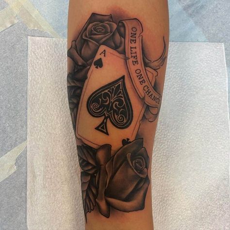 Ace Of Spades Tattoo Jack Of Spades Tattoo, Ace Tattoo Design, Ace Tattoos, Ace Tattoo One Piece, Joker Card Tattoo, Portgas D Ace One Piece, Spades Tattoo, Ace Of Spades Tattoo, Spade Tattoo