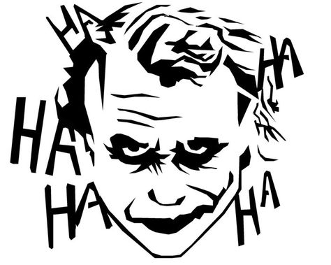 Joker Stencil by ghostcake on DeviantArt Joker Pumpkin, Art Du Joker, Joker Stencil, Joker Art Drawing, Joker Wall Art, Joker Drawings, Stencil Graffiti, Joker Face, Heath Ledger Joker