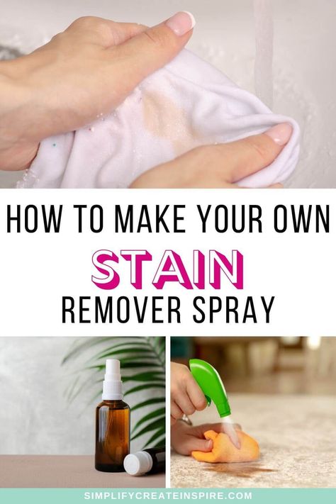 Are you tired of spending a fortune on stain removers at the store? Well, guess what – you can make your own DIY stain remover right at home using simple ingredients! Learn how to make your own homemade stain remover as well as tips for how to get rid of many of the common household stains. DIY homemade stain removal tips and homemade laundry stain remover recipe. How to remove stains from clothes and how to remove carpet stains. Diy Oxiclean Stain Remover, Diy Stain Remover For Clothes, Remove Stains From Clothes, Homemade Stain Remover, Remove Carpet Stains, How To Remove Carpet, Homemade Stain Removers, Remove Carpet, Stain Remover Clothes