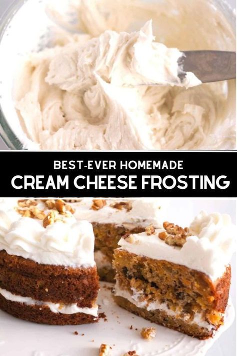 Easy Homemade Cream Cheese Frosting Mascarpone Cream Cheese Frosting, Cream Cheese Cake Frosting, Creamcheesefrosting Recipe, Light Cream Cheese Frosting, Best Cream Cheese Frosting Recipe, The Best Cream Cheese Frosting, Best Cream Cheese Frosting, Homemade Cream Cheese Frosting, Cream Cheese Butter