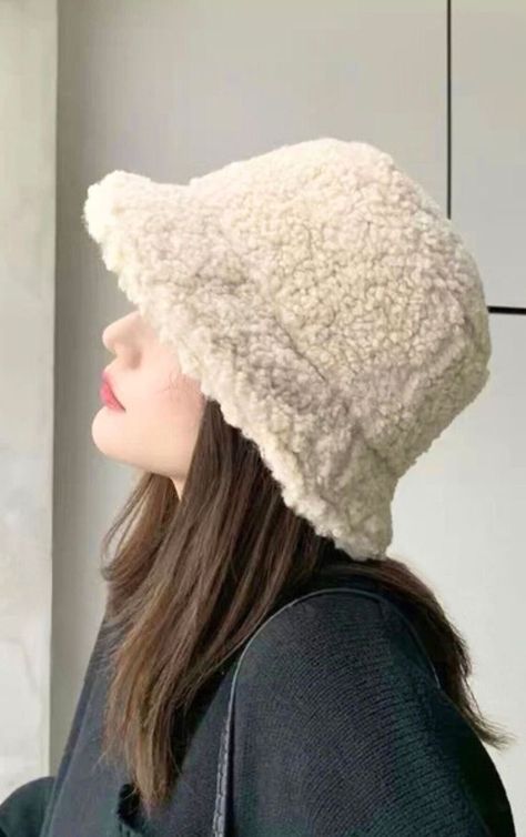 Fluffy Bucket Hat, Winter Bucket Hat, Fur Bucket, Faux Fur Bucket Hat, Fur Bucket Hat, Fisherman's Hat, Soft Hats, Stylish Caps, Outfits With Hats