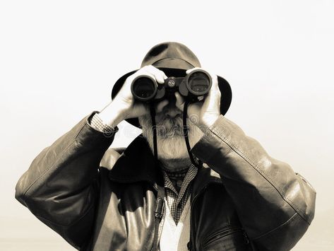 Binoculars - man explorer. Man looking with binoculars. Older explorer watching , #Ad, #explorer, #Man, #Binoculars, #man, #watching #ad Person Looking Through Binoculars, Glass Portrait, Illustration Style, Male Portrait, Icon Illustration, Binoculars, Leather Glove, Fashion Illustration, Soldier