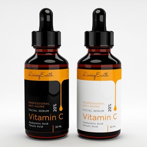 Vitamin C Facial Serum with Hyaluronic Acid and Ferulic Acid for customers valuing natural Product label contest winning#design#product#LE Serum Label Design, Vitamin C Facial, Vitamin C Benefits, Boost Collagen Production, Contest Winning, Vitamin C Serum, Ascorbic Acid, Amazon Products, Better Skin