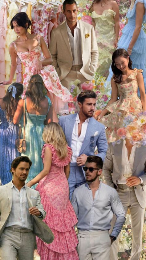 Mens Wedding Guest Outfit, Wedding Guest Outfit Men, Pastel Wedding Dresses, Wedding Guest Men, Formal Wedding Guest Attire, Cocktail Dress Code, Debut Dresses, Party Dress Codes, Garden Party Outfit