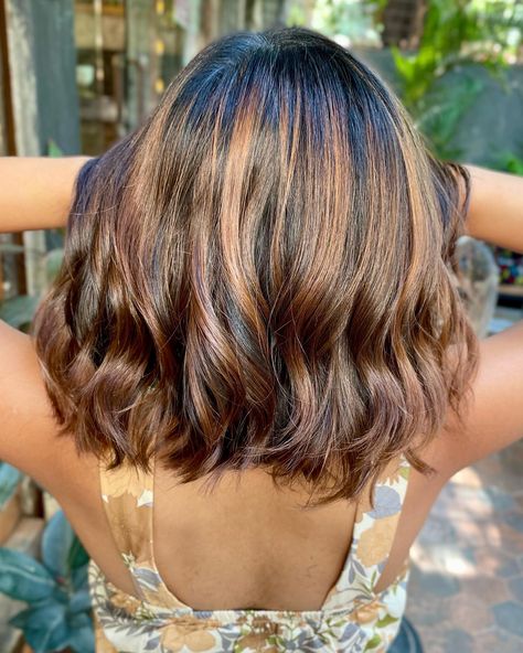 Interesting Hair Color, Sunset Hair Color, Interesting Hair, Color Ideas For Short Hair, Sunset Hair, Mermaid Hair Color, Fire Hair, Ideas For Short Hair, Hair Color Caramel