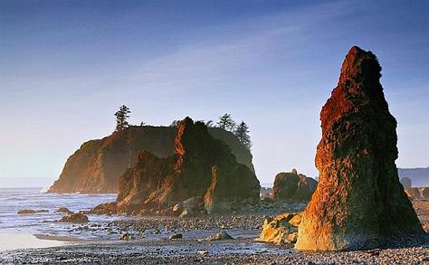 Ruby Beach, Washington  part of the Olympic National Forest  6 hours from Vancouver Ruby Beach Washington, Washington Beaches, Olympic National Forest, Olympic National Park Washington, Evergreen State, Columbia River Gorge, Olympic National Park, Washington State, Most Beautiful Places