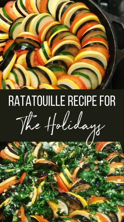 Ratatouille recipe Ratouille Recipe, Winter Ratatouille, Skillet Dinner Ideas, French Ratatouille Recipe, Veggie Stew Recipes, Easy Ratatouille Recipe, Ratatouille Dish, Ratatouille Ingredients, How To Make Ratatouille