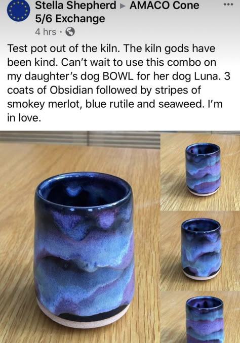 Glaze Layering, Wheel Throwing Pottery Ideas, Wheel Throwing, Glazed Bowl, Amaco Glazes, Scrap Fabric Crafts, Ceramic Glaze Recipes, Glaze Ceramics, Glaze Recipe