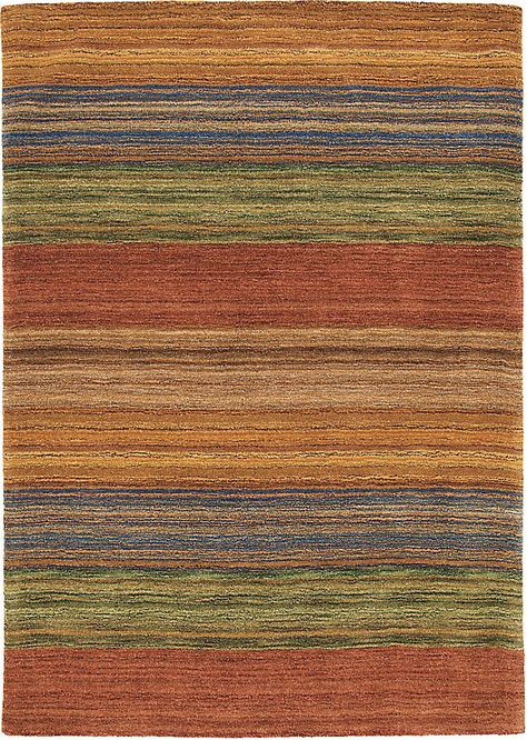 Stripes of striated color meld across this rug like paint-laden brushstrokes. With its rich melange of muted colors, this versatile rug can work in a wide range of settings. Watercolour Ink, Rug Texture, Persian Carpet, Muted Colors, Watercolor And Ink, Textures Patterns, Brush Strokes, Maquillaje De Ojos, Colorful Rugs