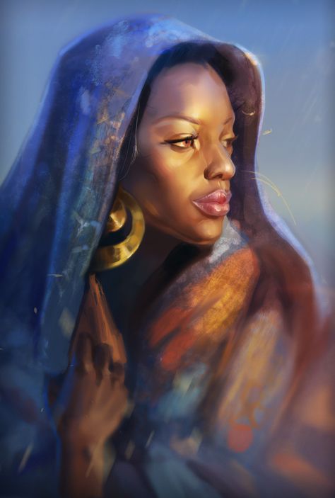 Dark Skin Art, God Character Design, Female Warlock, God Character, Dungeons And Dragons Art, African Heritage, Fantasy Portraits, World Of Darkness, Old Woman