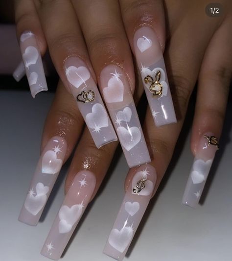 Nails Airbrush, Beige Nails Design, Long Acrylic Nail Designs, Airbrush Nails, Beige Nails, Cute Acrylic Nail Designs, Dope Nail Designs, Really Cute Nails, Long Acrylic Nails Coffin