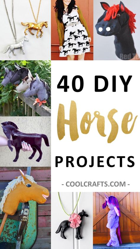 40 DIY Horse Craft Ideas to Inspire your Creativity                                                                                                                                                      More Crafts For Your Room, Horse Crafts Kids, Horse Projects, Diy Horse, Western Crafts, Horse Camp, Horse Party, Horseshoe Crafts, Diy Crafts For Adults