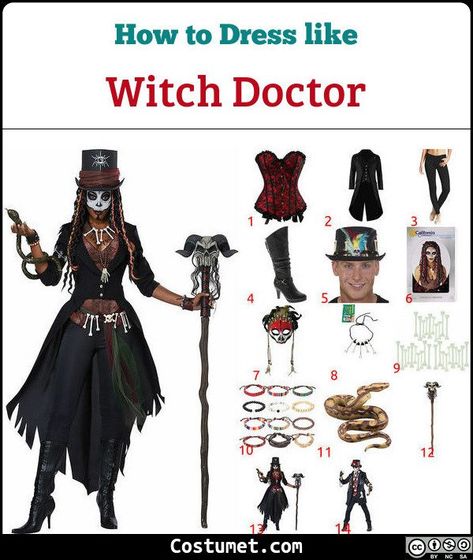 Steampunk Skeleton Costume, Diy Witch Doctor Costume Women, Female Witch Doctor Costume, Diy Voodoo Costume, Vodoo Costumes For Women Diy, Voodoo Witch Costume Diy, Diy Witch Doctor Costume, Witch Doctor Costume Female, Bone Witch Costume