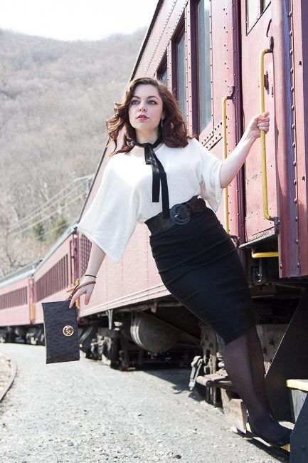 How You Shot It: 'New Beginning' - Planning a Photo Shoot at a Train Station Railroad Photoshoot, Vintage Town, Pinup Photoshoot, Andrew Bird, Photography Modeling, Vintage Railroad, Girl Train, Train Photography, Vintage Train