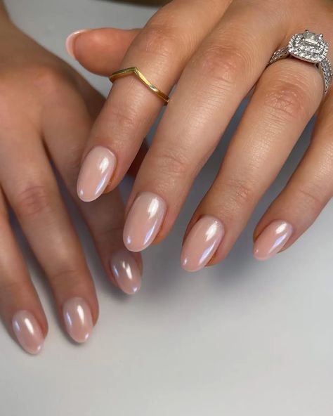 Nude Chrome Nail, Nude Chrome, Chrome Nail Ideas, Gel Chrome Nails, Chrome Nails Designs, Chrome Nail, Blue Nail Designs, Bride Nails, Beautiful Nail Designs