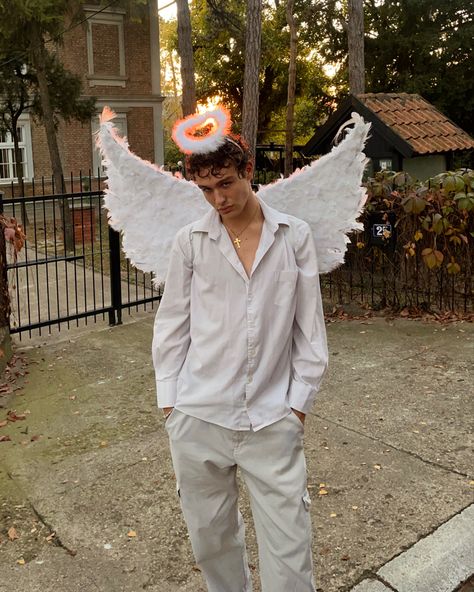 Men’s Cupid Costume, Angel Costume Men Halloween, Cupid Men Costume, Angel Man Costume, Male Angel Halloween Costume, Dark Angel Men Costume, Gay Man Halloween Costume, Halloween Costumes Guys Easy, Men’s Angel Costume