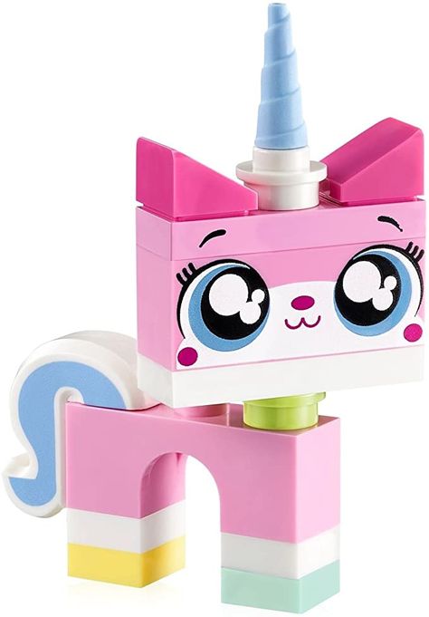 Amazon.com: The LEGO Movie MiniFigure - Unikitty (With Teary Eyes) 71231: Toys & Games Lovely Peaches Videos, Lego Mickey Mouse, Unikitty Lego Movie, Lego Unikitty, Unikitty Lego, The Lego Movie, Lego System, Lego Movie 2, Paper Puppets