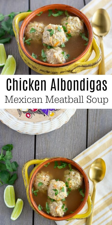 Mexican Chicken Meatballs, Chicken Albondigas, Meditarian Diet, Turkey Albondigas Soup, Mexican Meatball Soup Albondigas, Mexican Sopa, Albondigas Soup Recipe Mexican, Albondigas Meatballs, Albondigas Soup Recipe