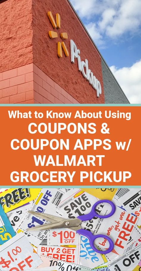 GREAT INFO about using manufacturer's grocery coupons with Walmart Grocery Pickup, and what money saving grocery coupon apps you CAN use with the service to save money. Saving Money Grocery Shopping, Walmart Coupon, Manufacturer Coupons, Couponing For Beginners, Money Savers, Grocery Coupons, Family Finance, Coupon Apps, Online Coupons