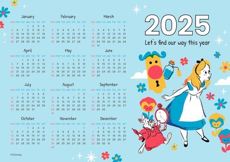 Classic Alice In Wonderland, Disney Calendar, Wonderland Characters, Alice In Wonderland Characters, Stationery Templates, Business Card Maker, Flyer Maker, Poster Maker, Poster Invitation