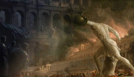 The so-called ‘fall of Rome’ in 476 CE was only one of a series of events that led to the eventual demise of the Roman Empire. Ancient Rome Aesthetic, Rome Empire, Fall Of Rome, Empire Wallpaper, Barbarian King, Fall Of Constantinople, Romulus And Remus, Constantine The Great, Eastern Roman