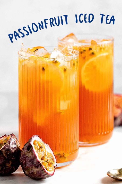 Passion Fruit Green Tea, Passionfruit Tea, Fruit Green Tea, Fruit Tea Recipes, Passion Fruit Tea, Wealthy Life, Tea Drink Recipes, Drinks Smoothies, 2024 Recipes