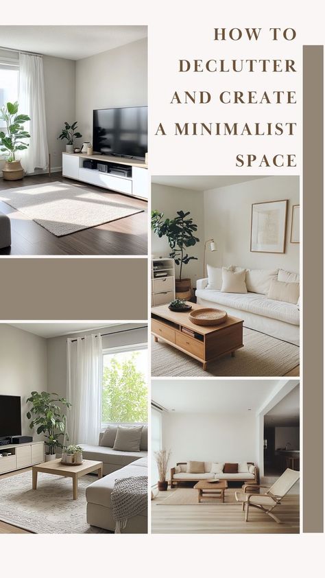 Simplify your life by decluttering and transforming your home into a minimalist haven. Learn the best strategies for sorting through your belongings, letting go of the unnecessary, and organizing your space to achieve a clean, clutter-free aesthetic. Start your journey to a more peaceful, intentional home today! 🌿🏡 #MinimalistLiving #DeclutterTips #SimpleLiving #OrganizedHome Clean Home Aesthetic, Bed With Drawers Underneath, Clean Clutter, Minimalist Space, How To Simplify, Free Aesthetic, How To Declutter, Physical Space, Small Space Solutions