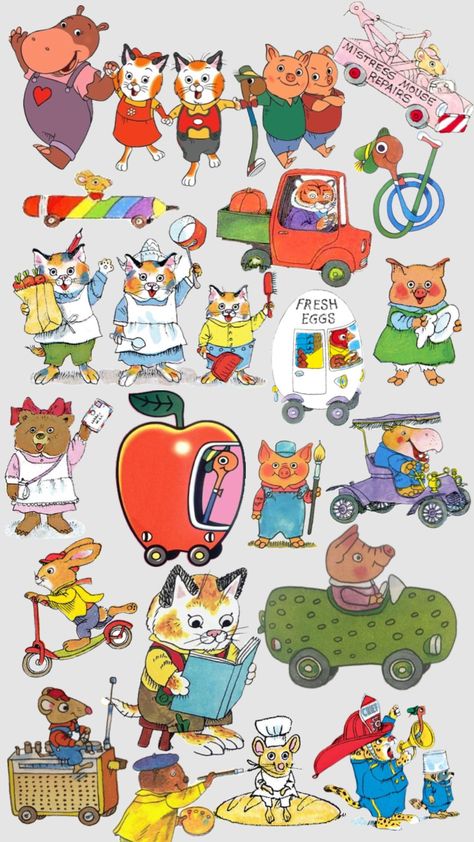 Richard Scarry Richard Scarry Wallpaper, Richard Scarry Christmas, Richard Scarry Busy Town, Busy World Of Richard Scarry, Richard Scarry Nursery, Busy Town Richard Scarry, Richard Scarry Tattoo, Richard Scarry Illustration, Richard Scary