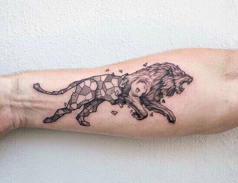 Breakable 10 David Tattoo, Geometric Lion Tattoo, Tattoo Lion, Mens Lion Tattoo, Lion Tattoo Design, Leo Tattoos, Tattoo Zeichnungen, Kerby Rosanes, Mandala Tattoo Design