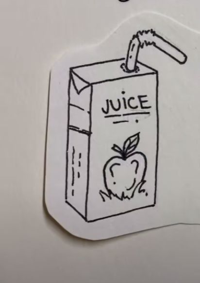 Apple Juice Box Tattoo, Juice Box Tattoo Simple, Juicebox Tattoo, Small Quirky Tattoos, Juice Box Tattoo, Cowboy Tattoo, Box Tattoo, Juice Tattoo, Cowboy Tattoos