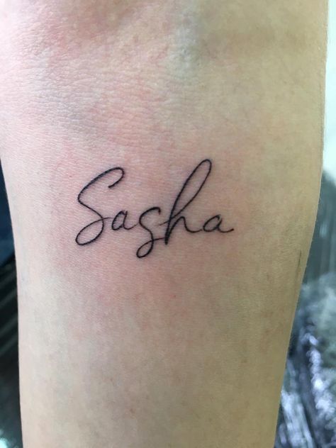 Sasha Tattoo, Secret Tattoo, Name Tattoos, Infinity Tattoo, Tattoo Ideas, Tattoos, Quick Saves