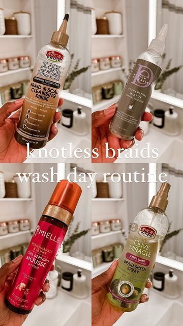 Refresh Braids With Mousse, Washing Knotless Braids, How To Wash Braids, How To Refresh Knotless Braids, Washing Braids, Refresh Knotless Braids, Refresh Braids, Eni Popoola, Mousse For Braids