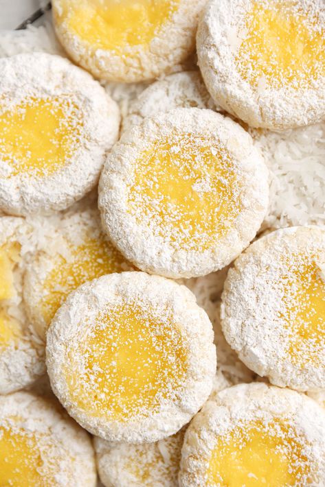 Coconut Lemon Bar Cookies | Sturbridge Bakery Sturbridge Bakery, Lemon Coconut Cookies, Lemon Coconut Bars, Lemon Sweets, Lemon Bar Cookies, Cooking Therapy, Coconut Cookie, Homemade Lemon Curd, Curd Filling