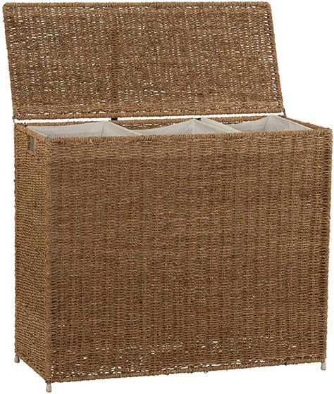 Amazon.com: Household Essentials Brown ML-5445 Wicker 3 Compartment Laundry Sorter with Lid | 3 Section Clothes Hamper: Home & Kitchen Pregnancy Clothes Hacks, Laundry Sorter Hamper, Hacks For Women, Lamps For Bedroom, Laundry Sorter, Delicate Clothes, Clothes Hamper, Natural Area Rugs, Laundry Storage