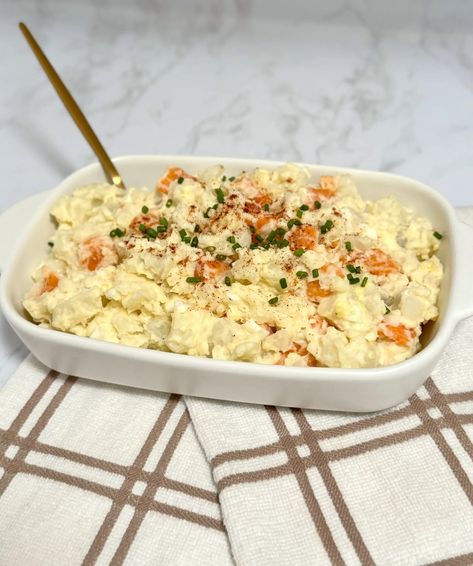 Ensalada de Papa (Puerto Rican Potato Salad) Puerto Rican Potato Salad, Latin Food Recipes, Puerto Rican Style, Leftover Potatoes, Puerto Rico Food, Boricua Recipes, Potato Salad Recipe, How To Cook Potatoes, Main Course Recipes