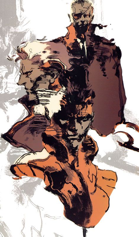 Snake, Liquid & Big Boss, Metal Gear Solid 1 Metal Gear Solid Artwork Yoji Shinkawa, Mgs Concept, Mgs Peace Walker, Mgs Art, Metal Gear Games, Yoji Shinkawa, Snake Metal Gear, Metal Gear Solid Series, Metal Gear Series