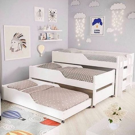 Kids Bed Design, Small Kids Room, Bunk Bed Designs, Kids Bedroom Inspiration, Kids Bedroom Designs, Kids Interior Room, Bed Furniture Design, Small Room Design, Small Room Bedroom