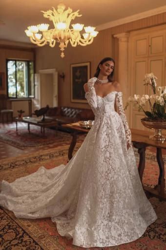 Berta | Lovella Bridal - 24-107 | Lovella Bridal Berta Bridal Wedding Dress, Bridal Second Look, Inbal Dror Bridal, Lovella Bridal, Bridal Era, Wedding Branches, Berta Wedding Dress, Berta Bridal, Dress Couture