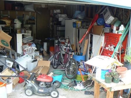 messy garage Messy Garage, Attic Renovation Ideas, Shed Organization, Garage Organize, Attic Room, Attic Bathroom, Tile Covers, Organization Products, Garage Shed