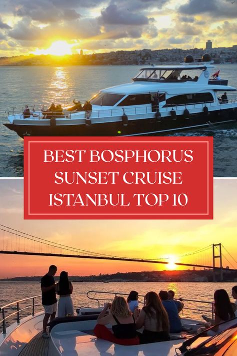 Experience an enchanting Bosphorus Sunset Cruise in Istanbul - perfect for a romantic and scenic journey through the heart of the city. Discover the top 10 cruises, guaranteed unforgettable memories! Bosphorus Cruise Istanbul, Day Trips From Istanbul, Bosphorus Cruise, Istanbul Sunset, Istanbul Bosphorus, Best Cruises, Istanbul Airport, Best Seafood Restaurant, Istanbul Hotels