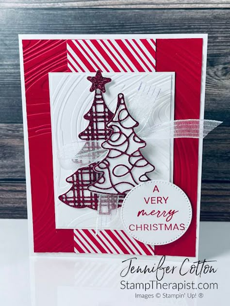 The Stamp Therapist: Three cards with the Decorative Trees Bundle by Stampin' Up! Stamping Up Christmas Cards 2024, Stampin Up Sled Cards, Stampin’up Christmas Cards, Christmas Cards Stampin Up Ideas 2024, Stampin Up Holiday Cards, Stampin Up Whimsical Trees Cards, Shining Christmas Dsp, Su Christmas Cards 2024, Stampin Up Decorative Trees Cards